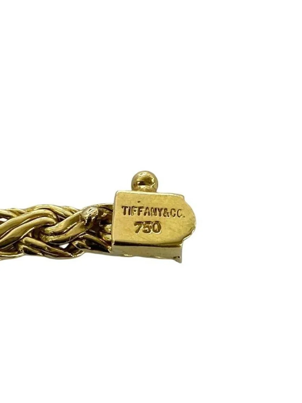 Tiffany & Co Vintage Byzantine Braid Necklace Gold Accessory